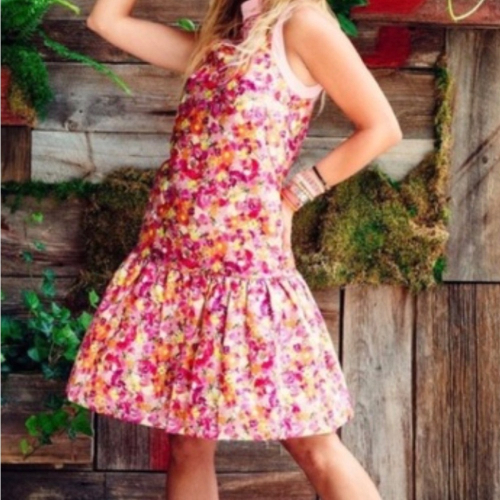 Pretty Drop-Waist Dress in Pink